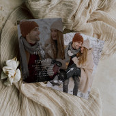 Modern Photo Wedding Kaart