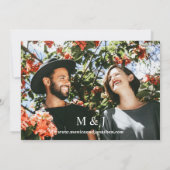 Modern Photo Wedding - Landschap Kaart (Achterkant)