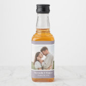 Modern Photo Wedding Likeurfles Etiket (Voorkant)