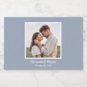 Modern Photo Wedding Likeurfles Etiket (Enkel label)
