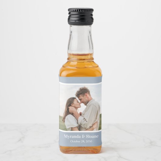 Modern Photo Wedding Likeurfles Etiket (Voorkant)