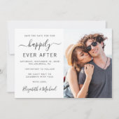 Modern Photo Wedding Save The Date (Voorkant)