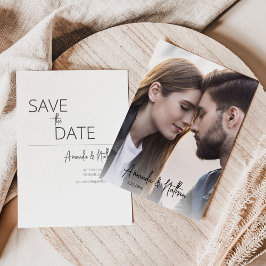 Modern Photo Wedding Save The Date