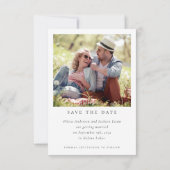 Modern Photo Wedding Save The Date (Achterkant)