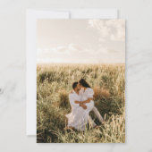 Modern Photo Wedding Save the Date Invitation Kaart (Achterkant)