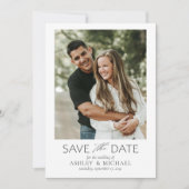 Modern Photo Wedding Save the Date Sjabloon (Voorkant)