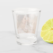 Modern Photo Wedding Shot Glas (Achterkant)