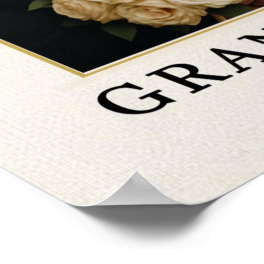 Modern Photo Wedding Welcome Sign  Poster (Hoek)