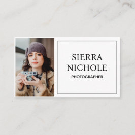 Modern Photography QR Code Business Card Visitekaartje
