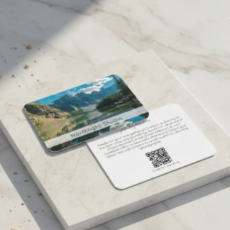 Modern Photography QR Code Camera Photographer Visitekaartje