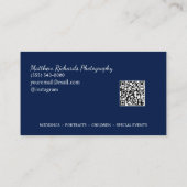 Modern Photography Service Photo Visitekaartje (Achterkant)