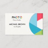 Modern Photography Studio Business Card Minimal  Visitekaartje (Achterkant)