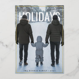 Modern PhotoPop Happy Valentine's Day Folie Feestdagenkaart