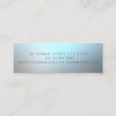 Modern, Piano Keys, Music Teacher Mini Visitekaartje (Achterkant)