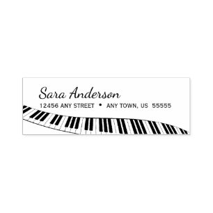 Modern piano-toetsenbord  zelfinktende stempel