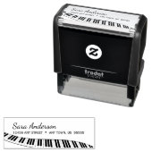 Modern pianotoetsenbord  zelfinktende stempel (In situ)