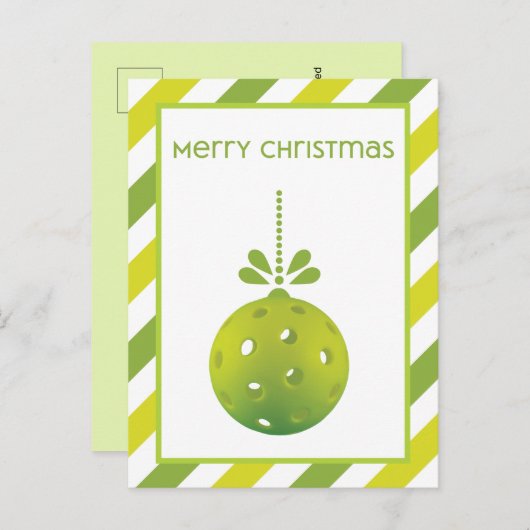 Modern Pickleball, aangepaste tekst Briefkaart (Voorkant / Achterkant)