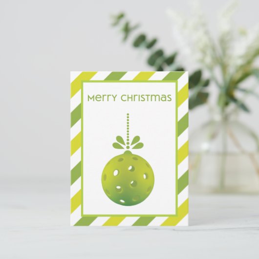 Modern Pickleball, aangepaste tekst Briefkaart (Staand voorkant)