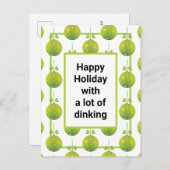 Modern Pickleball, aangepaste tekst Briefkaart (Voorkant / Achterkant)