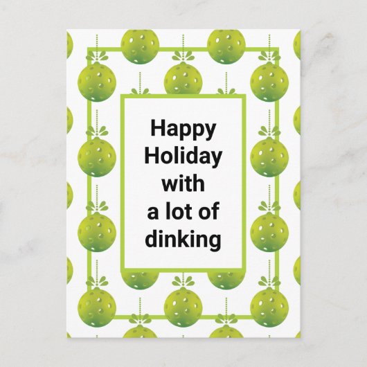 Modern Pickleball, aangepaste tekst Briefkaart (Voorkant)