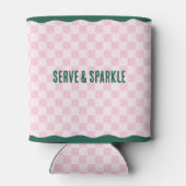 Modern Pickleball & Prosecco Bachelorette Weekend Blikjeskoeler (Achterkant)