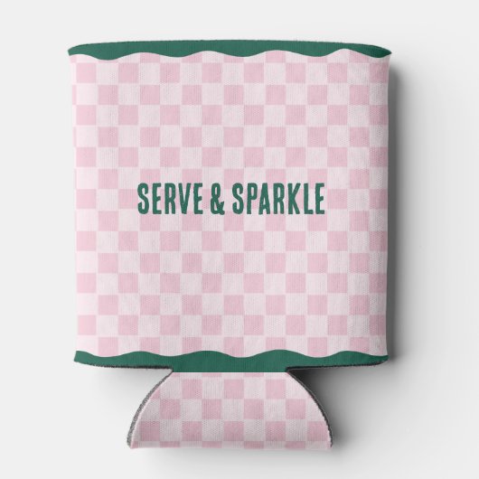 Modern Pickleball & Prosecco Bachelorette Weekend Blikjeskoeler (Achterkant)