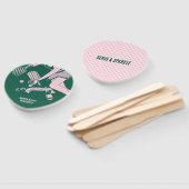 Modern Pickleball & Prosecco Bachelorette Weekend Handwaaier (Niet-gemonteerd)