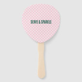 Modern Pickleball & Prosecco Bachelorette Weekend Handwaaier (Achterkant)