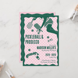 Modern Pickleball & Prosecco Bachelorette Weekend Kaart