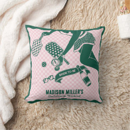 Modern Pickleball & Prosecco Bachelorette Weekend Kussen