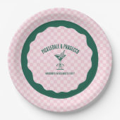 Modern Pickleball & Prosecco Bachelorette Weekend Papieren Bordje (Voorkant)