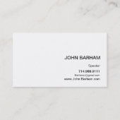 Modern pictogram Silhouette-luidspreker  | blauw z Visitekaartje (Achterkant)