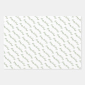 Modern Pine Tree Holiday Inpakpapier Vel (Voorkant 3)