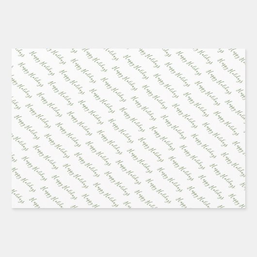 Modern Pine Tree Holiday Inpakpapier Vel (Voorkant 3)