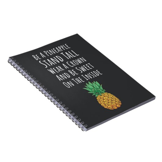 Modern Pineapple Gifts Tropical Elegant Fruit  Notitieboek (Rechterzijde)