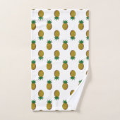 Modern Pineapple Pattern on White Bad Handdoek (Handdoek)