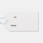 Modern Pink and Red Striped Christmas Cadeaulabel (Achterkant Horizontaal)