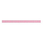 Modern Pink And White Gingham Buffalo Plaid Grosgrain Lint (Voorkant)