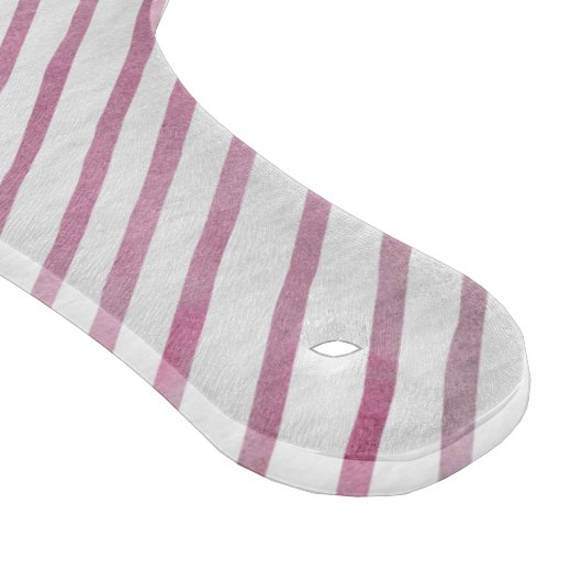 Modern Pink And White Stripe Pattern Cutting Board Snijplank (Hoek)