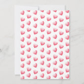 Modern Pink Big Heart Galentine's Day Brunch Kaart (Achterkant)