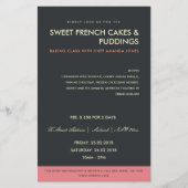 MODERN PINK BLACK FOTO TEMPLATE KLASSEN WORKSHOP FLYER (Voorkant)