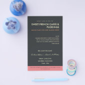 MODERN PINK BLACK FOTO TEMPLATE KLASSEN WORKSHOP FLYER (Enkel)