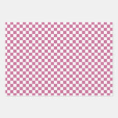 Modern Pink, Blue, Green Stripes, Pink Checkered Inpakpapier Vel (Voorkant 3)