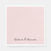 Modern Pink Blush Servet (Voorkant)