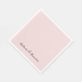 Modern Pink Blush Servet (Hoek)