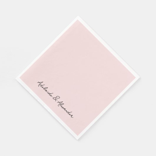 Modern Pink Blush Servet (Hoek)