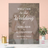 Modern Pink Blush Wedding Acryl Bord (Huwelijk)