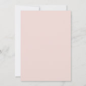 Modern Pink Blush wedding Save The Date (Achterkant)