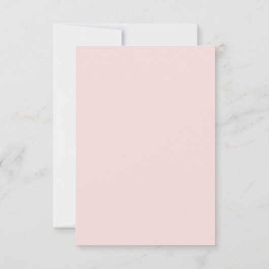 Modern Pink Blush Wedding  Save The Date (Achterkant)