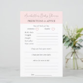 Modern Pink Boho Butterfly Girl Baby shower (Staand voorkant)